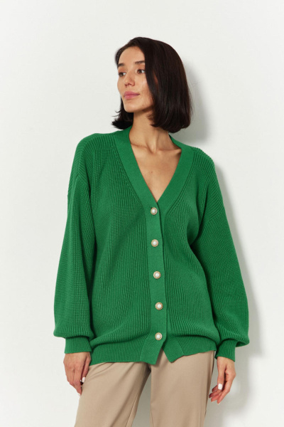 Удлиненный кардиган (травяной)